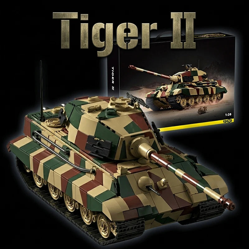 King Tiger Tank Building Blocks Set | 1780 Pieces | Lego Compatible