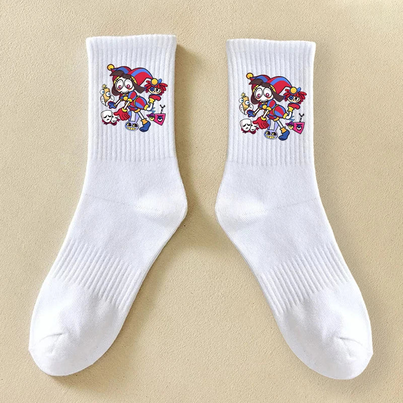 Crew Socks | Anime Print | Breathable Cotton | Unisex Youth