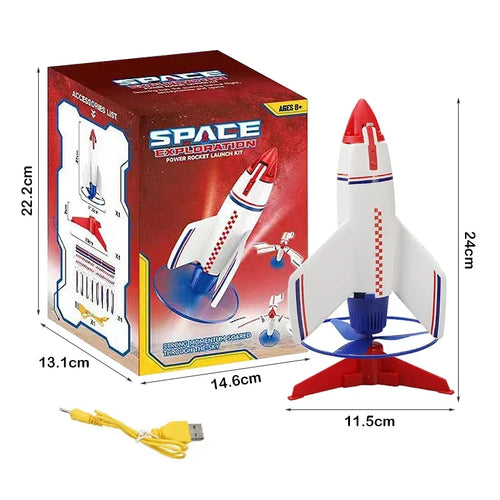 Electric Rocket Launcher Toys with Toys Parachute Kit Kids Electric Toyland EU