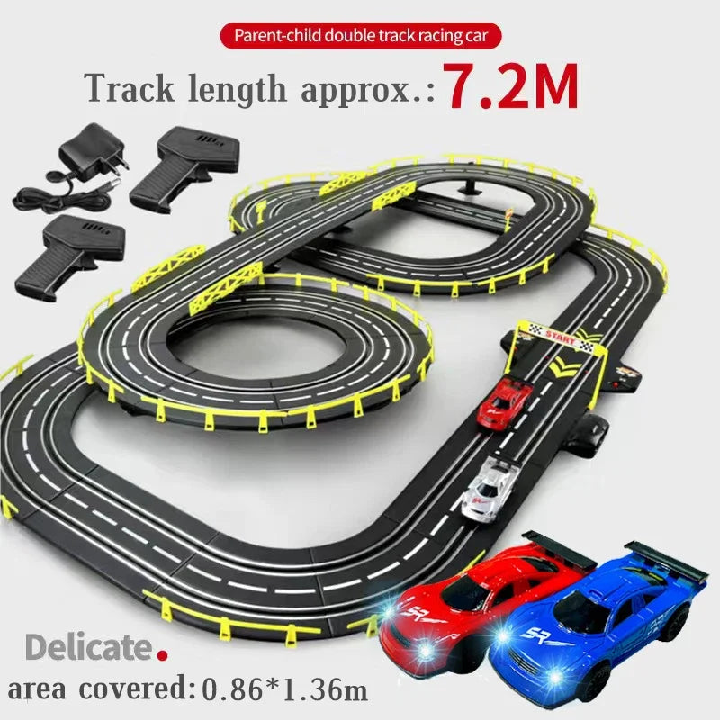 Remote Control Slot Car Racing Set For Track High Speed