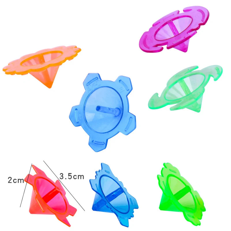 10/30/50pcs Multicolour Plastic Mini Spinning Top Toys Novelty Bulk - ToylandEU