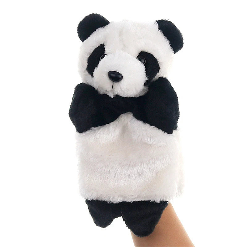 25cm Panda Plush Hand Puppet Animal Stuffed Doll Soft Glove - ToylandEU