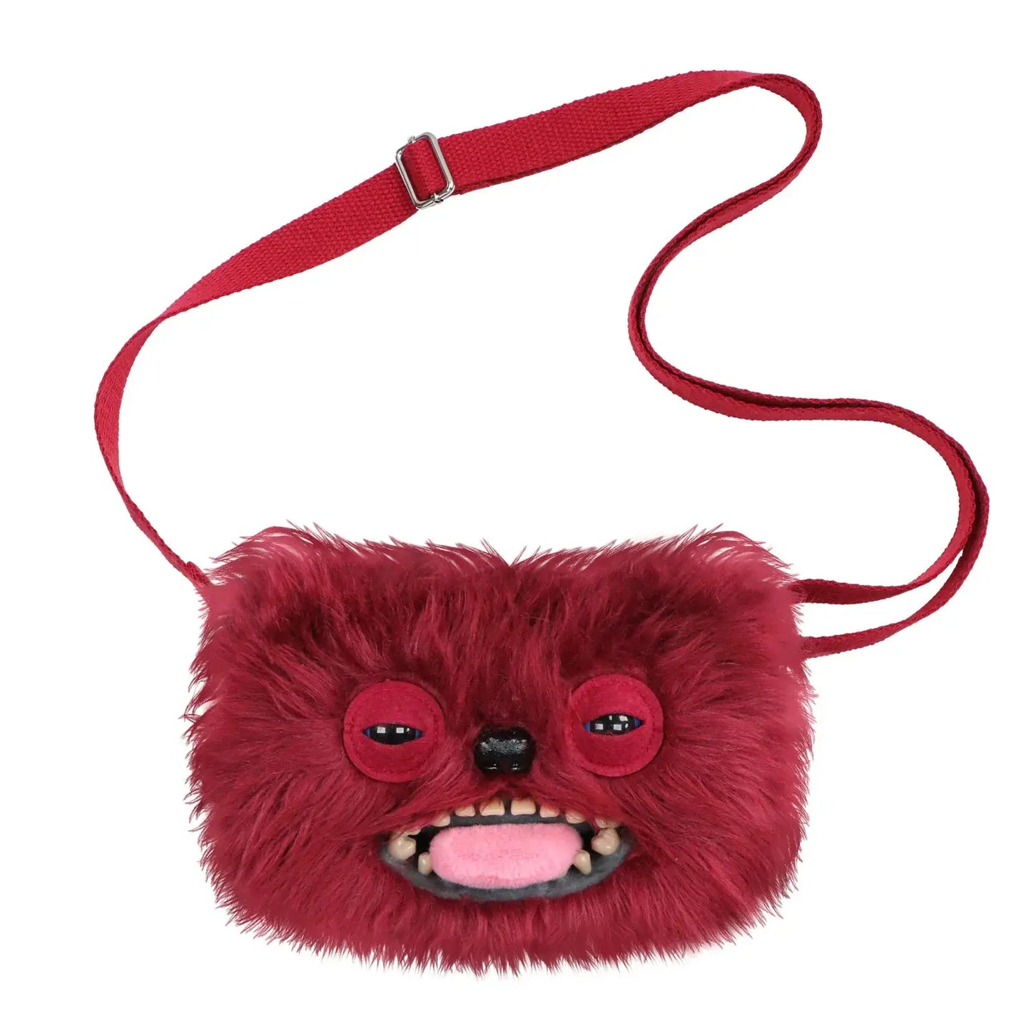 Fuggler Original Plush Shoulder Bag Big Head Screech Wide Eyed Weirdo Ugly Tooth Monster Crossbody Furry Backpack Birthday Gift - ToylandEU