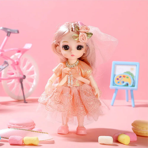 Mini Princess Doll with Movable Joints, Skirt, and Hat ToylandEU.com Toyland EU