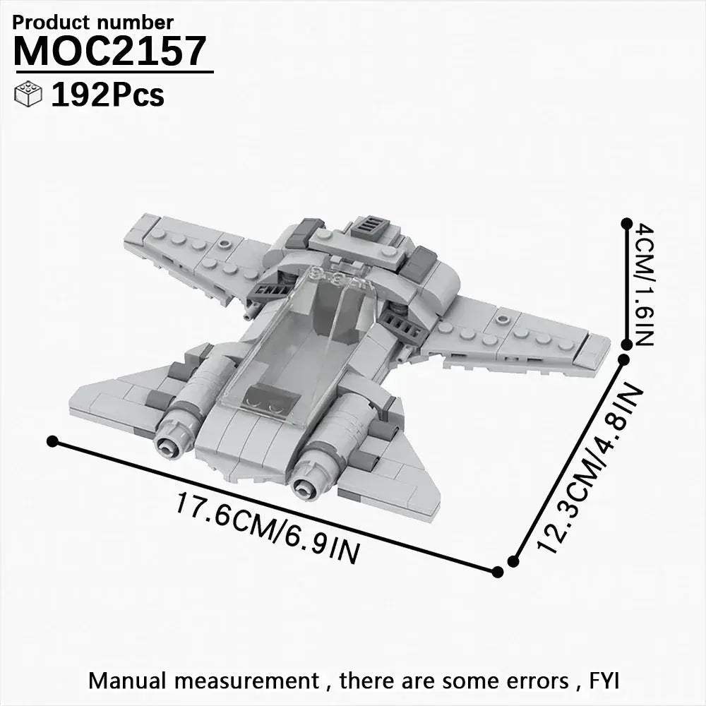 Space Wars Fighter Building Blocks Set For Realistic Dioramas - ToylandEU