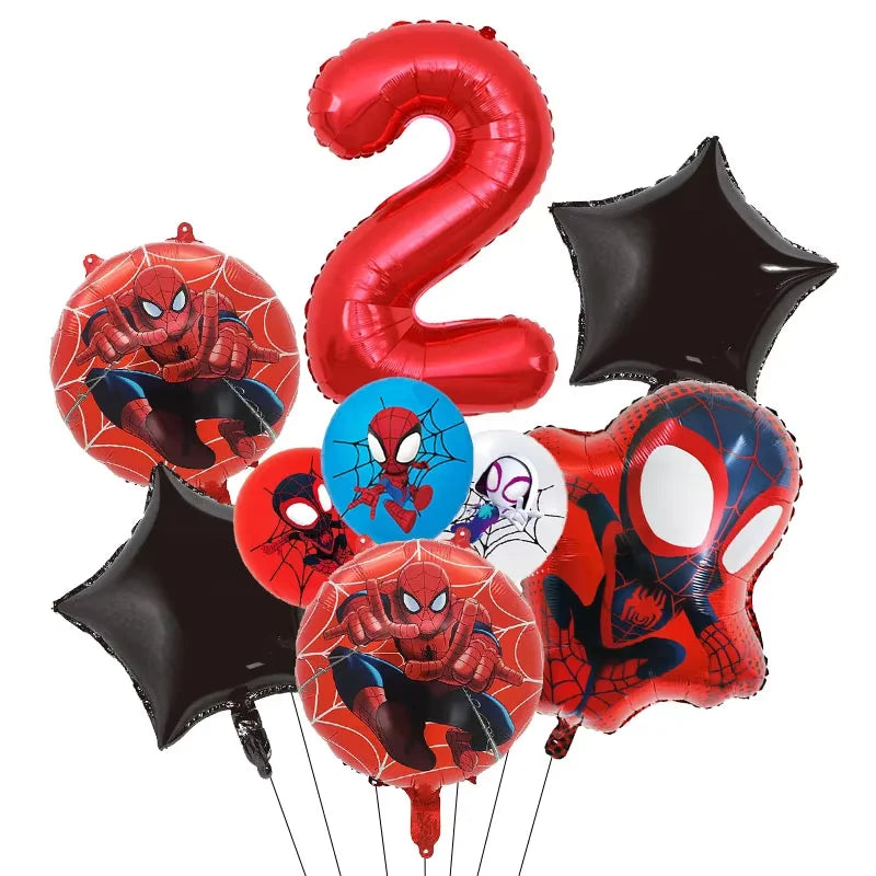 Party Decor Kit | Spidey Theme | Birthday | Plates Cups Tablecloth Banner