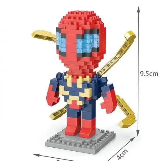 Hero Cartoon Micro Particle Building Blocks Children Assembly Toy Anime Action Figure Boy Girl Kid Gift Cute Toy Building Bricks - ToylandEU