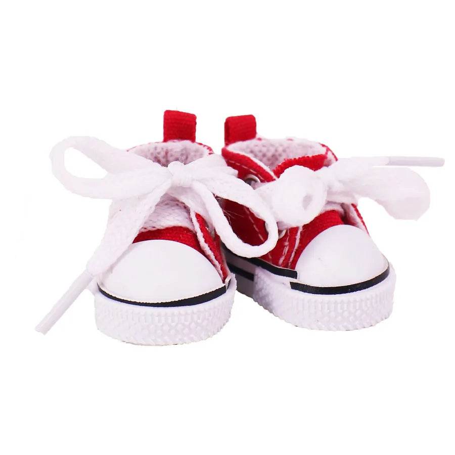 3.8cm Doll Canvas Leather Shoes For Labubu 17cm Doll - ToylandEU