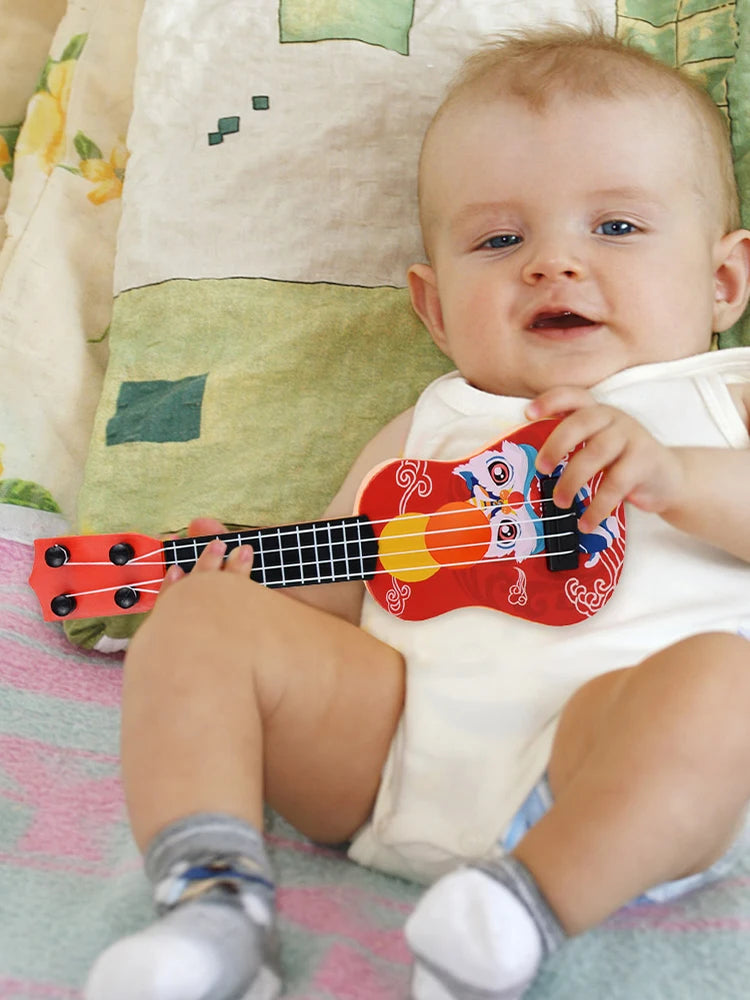 Mini Ukulele For Beginners 4 String Educational Toy Guitar