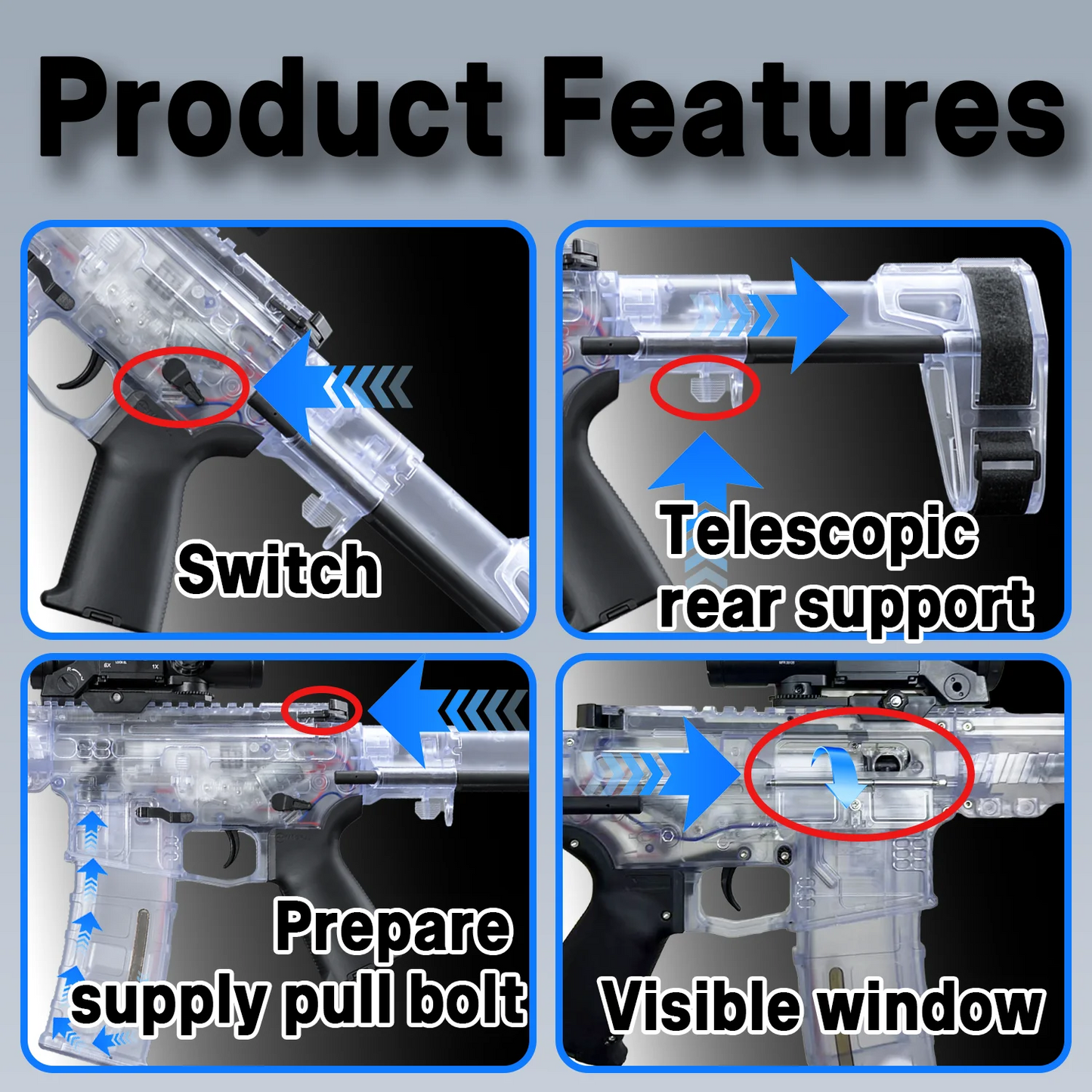 Gel Ball Blaster | Electric Battery Powered | Outdoor Water Gun | 14+