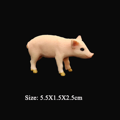 High-quality Simulation Poultry Animal Pig Worker Model Doll PVC ToylandEU.com Toyland EU