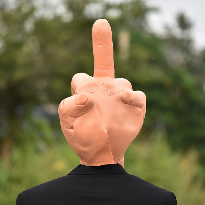 Latex Mask | Middle Finger Design | Toylandeu™