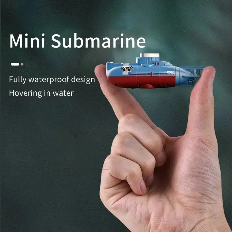 Remote Control Mini RC Submarine: Waterproof Diving Toy Boat