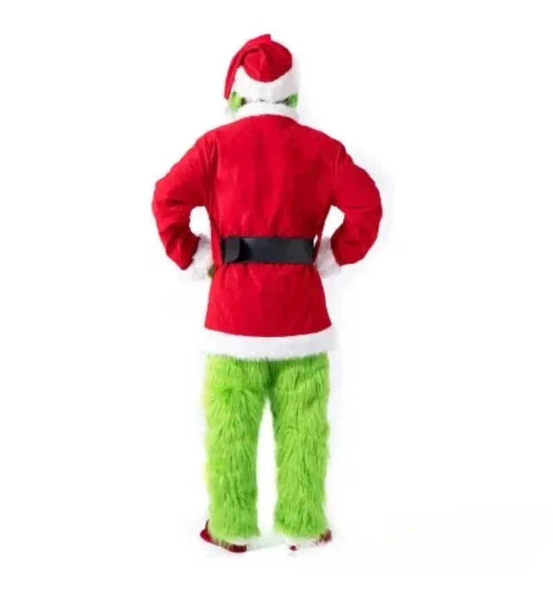 Green Monster Halloween Costume | Faux Leather | Adult Set With Mask