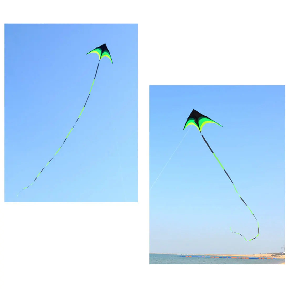 Rainbow Flat Kite Tail for Delta Single Line Kite
