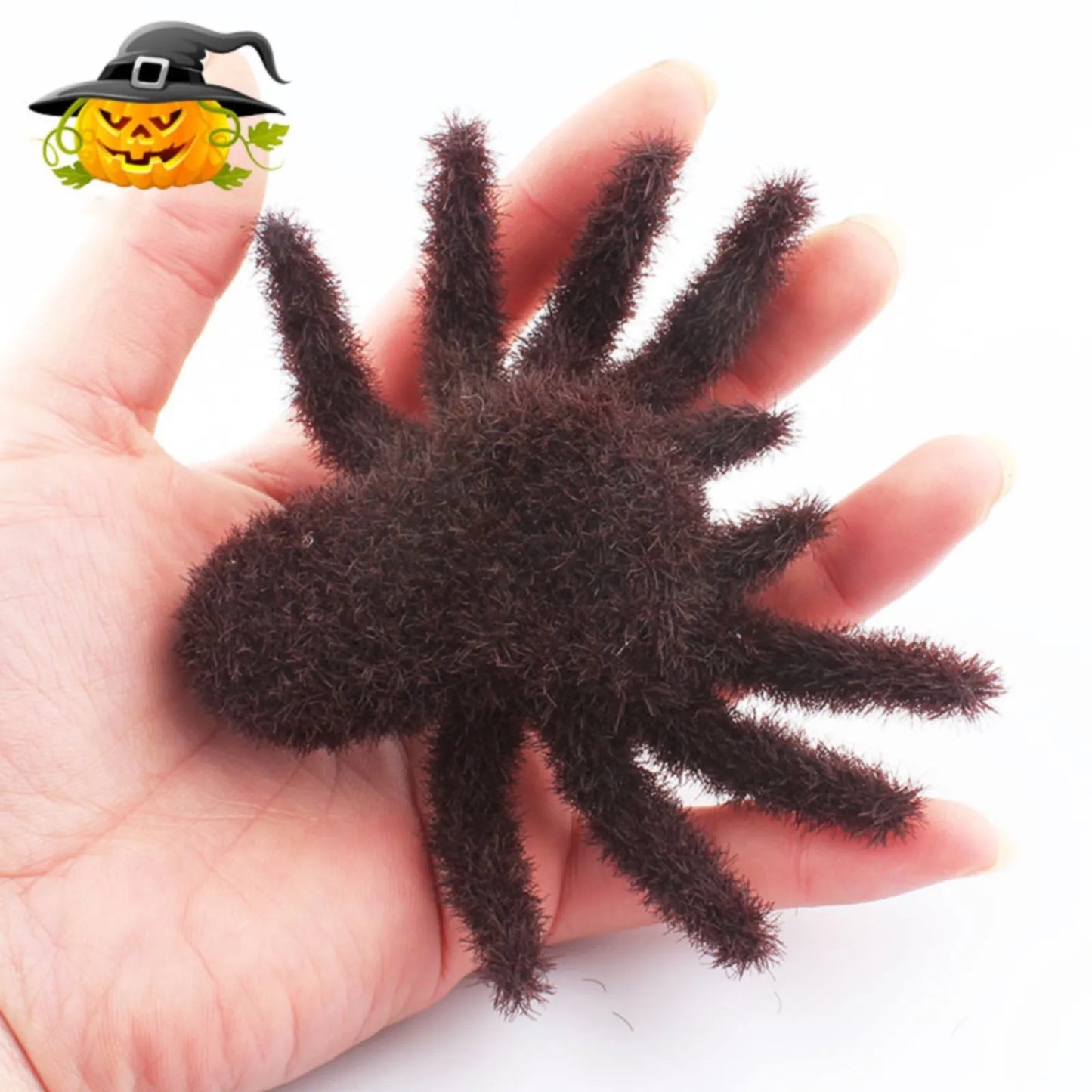 Spooktacular Realistic Giant Spider Decor for Halloween Fun!