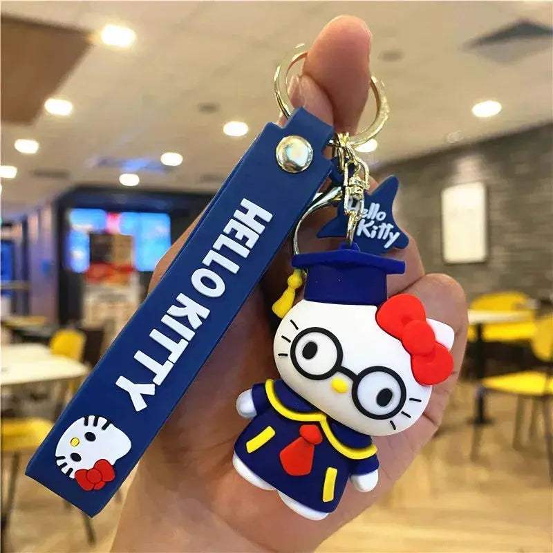 Sanrio Hello Kitty Key Chains, Kawaii Anime Cartoon Cinnamoroll Car Keychains Backpack Ornaments - CLOUDANIMESTUDIO