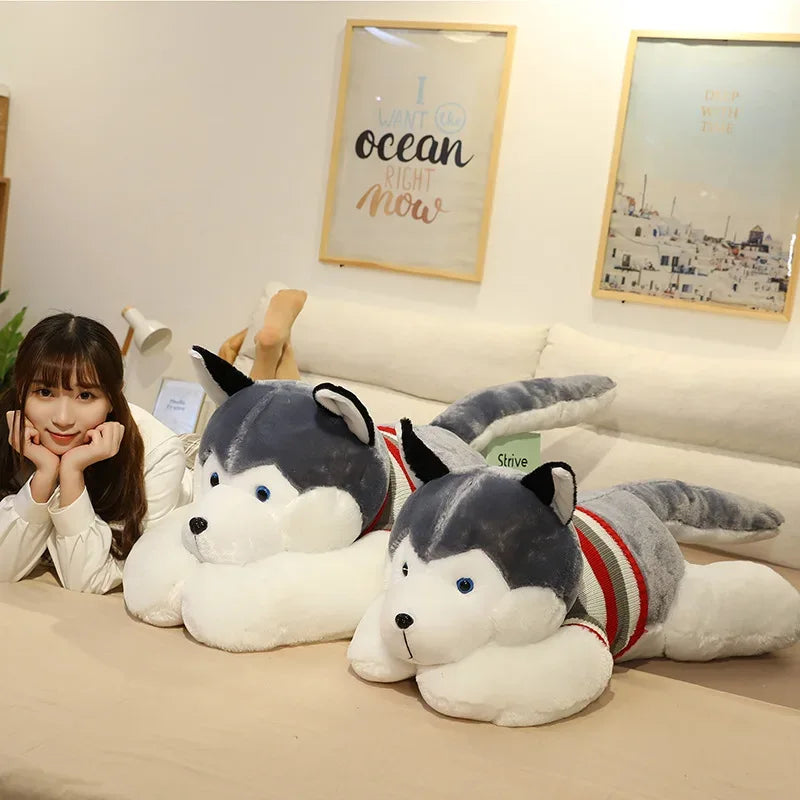 Huge Husky Plush Toy Pillow For Kids And Dorm Decor - ToylandEU