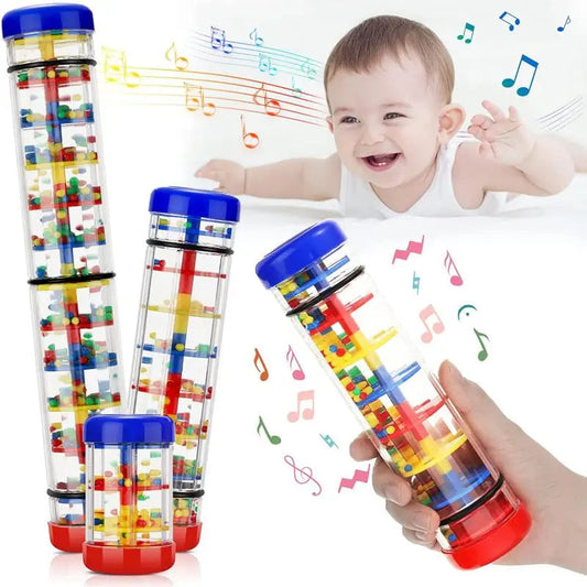 Baby Toys 6 12 Months Developmental Sensory Rain Stick Shaker Rattle - ToylandEU