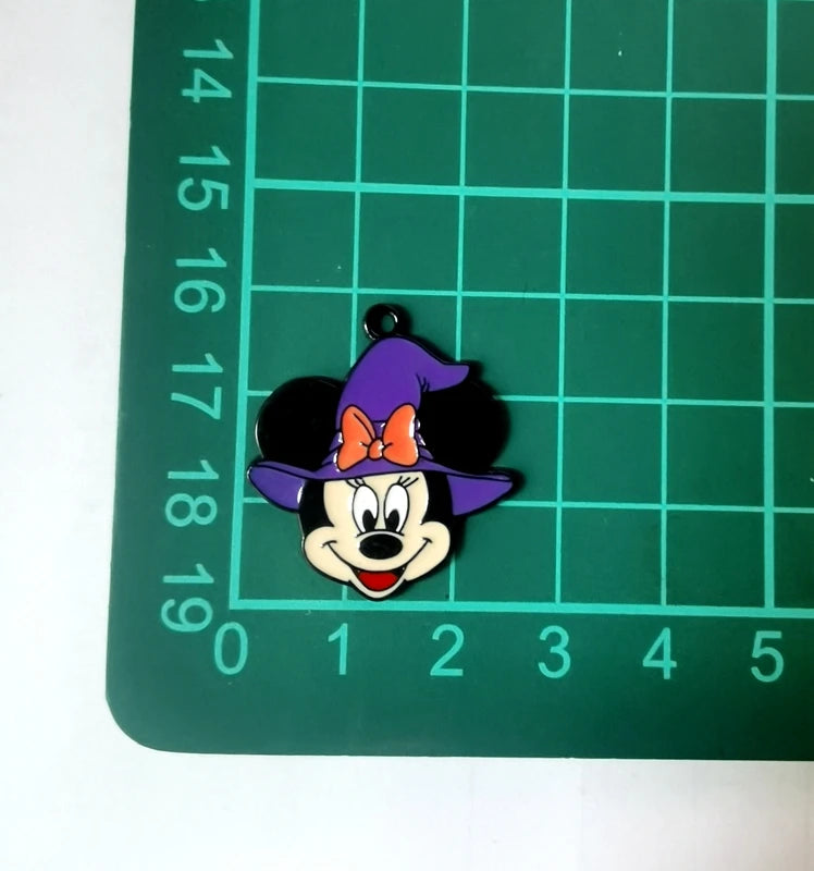 Halloween Pendant Charms | Metal | Keychain DIY | 10 Pieces