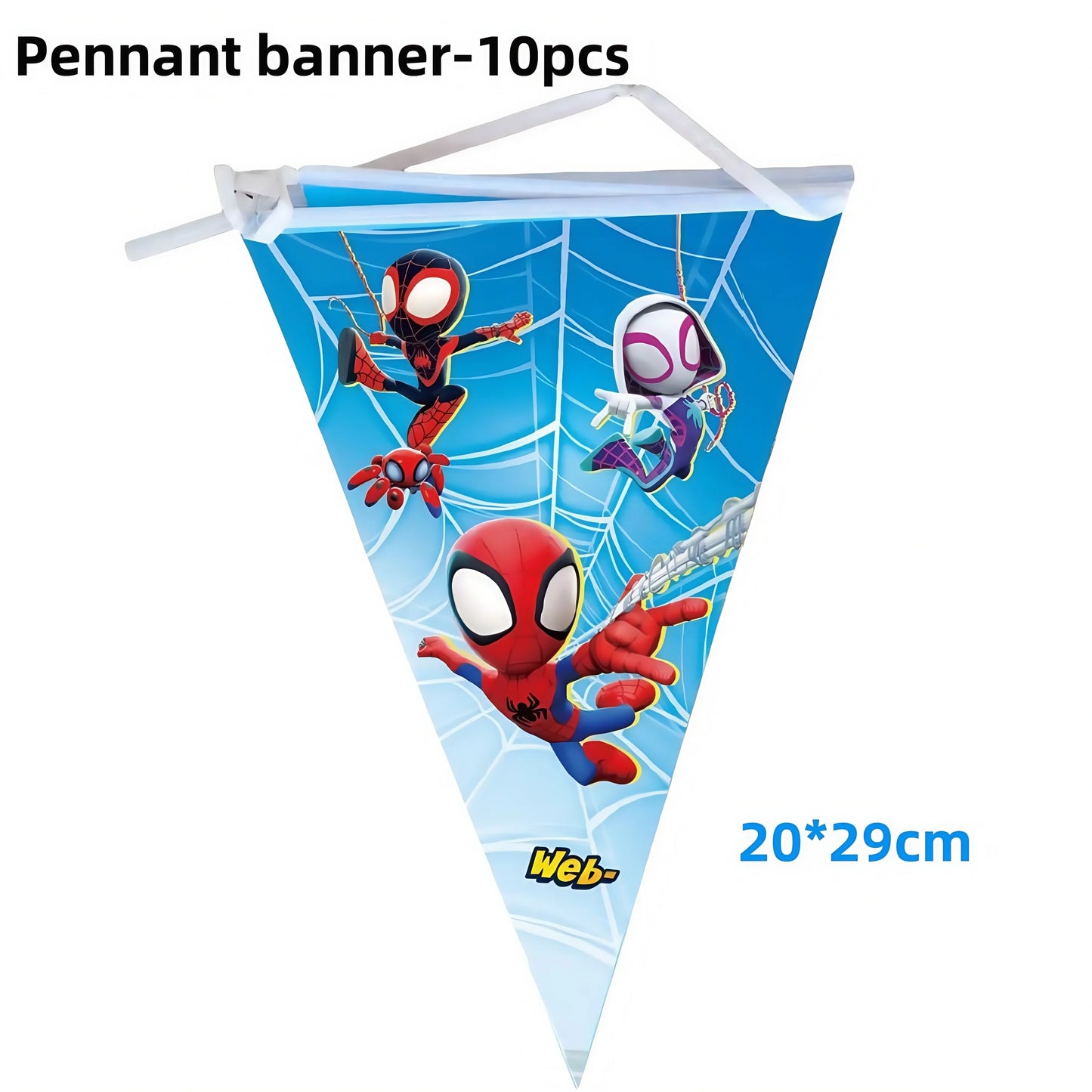 Spider Hero Party Decor | Plates Cups Banner | Balloon Party Favors | Set