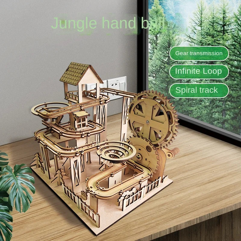 SIMKOOII Jungle Track Wooden 3D Puzzle Dive into Rainforest Adventures - ToylandEU