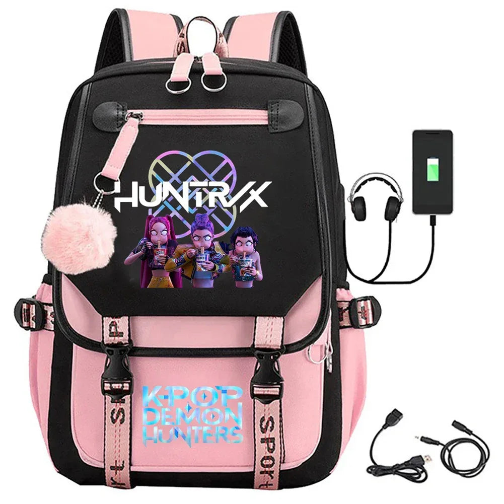 Demon Hunter Backpack For Girls Y2K Large Capacity School Bag - ToylandEU