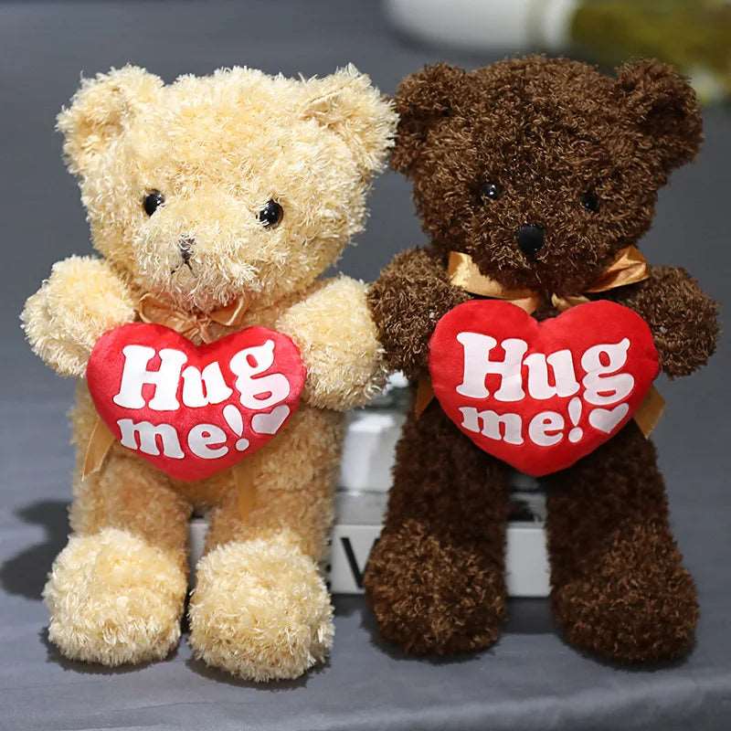 110cm Lovely Teddy Bear Plush Toys Cute Bear Holding Heart Accompany - ToylandEU