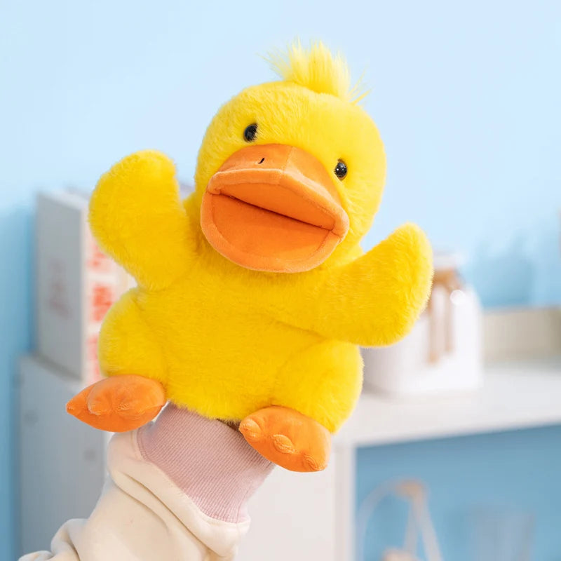 Hand Puppet | Big Mouth Plush | Yellow Duck Design | Storytelling Learning Toy