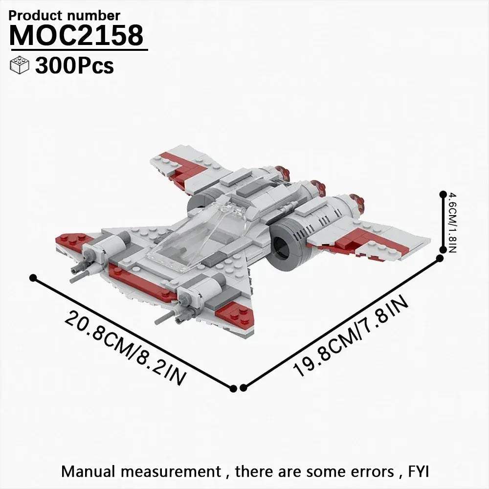 Space Wars Fighter Building Blocks Set For Realistic Dioramas - ToylandEU