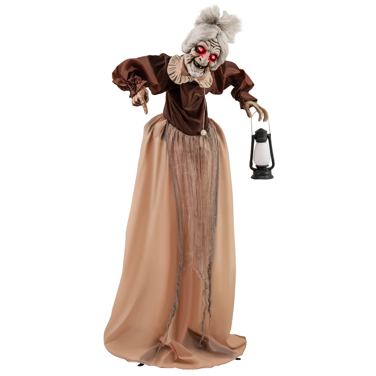 Halloween Animatronic | Talking Zombie | Movable Arms With Lights | House Decor