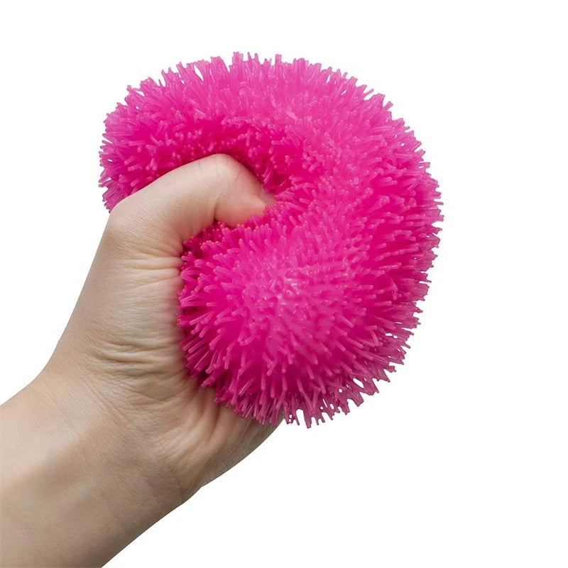 Mini Fuzz Fidget Balls | 3 Pack Multicolor | Anti Stress Sensory | For Teens