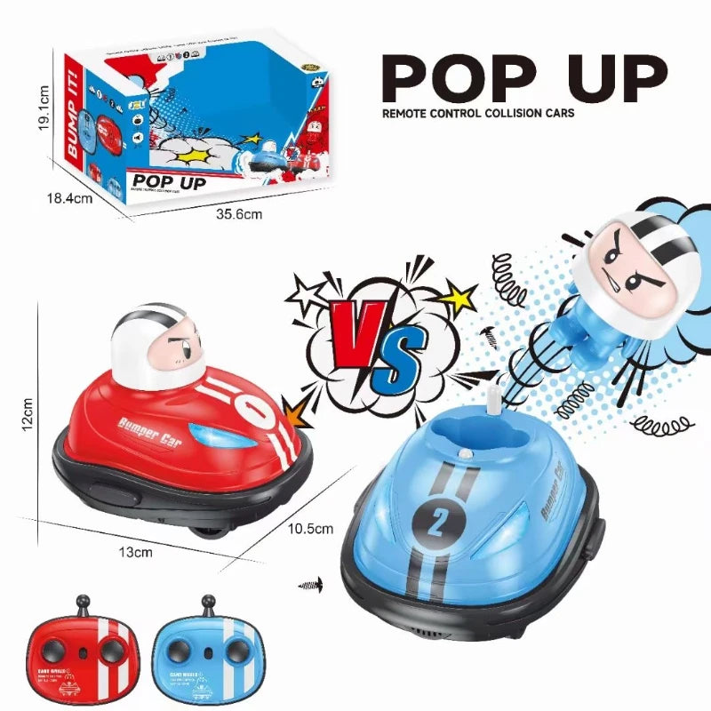 RC Toy 2.4G Super Battle Bumper Car with Pop-up Doll Crash Bounce Ejection - ToylandEU