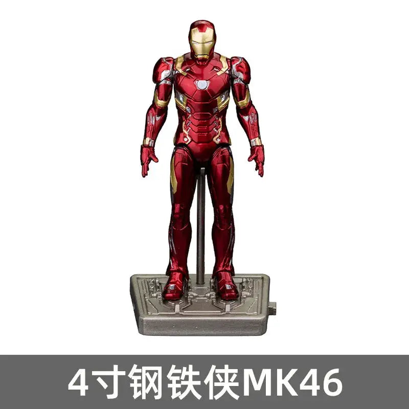 ZDTDS Original Iron Man 4 Inch MK42 MK43 MK45 MK46 MK50 MK85 Mark Action Figure Marvel Legend Avengers Tony Stark Toy Model Gift - ToylandEU
