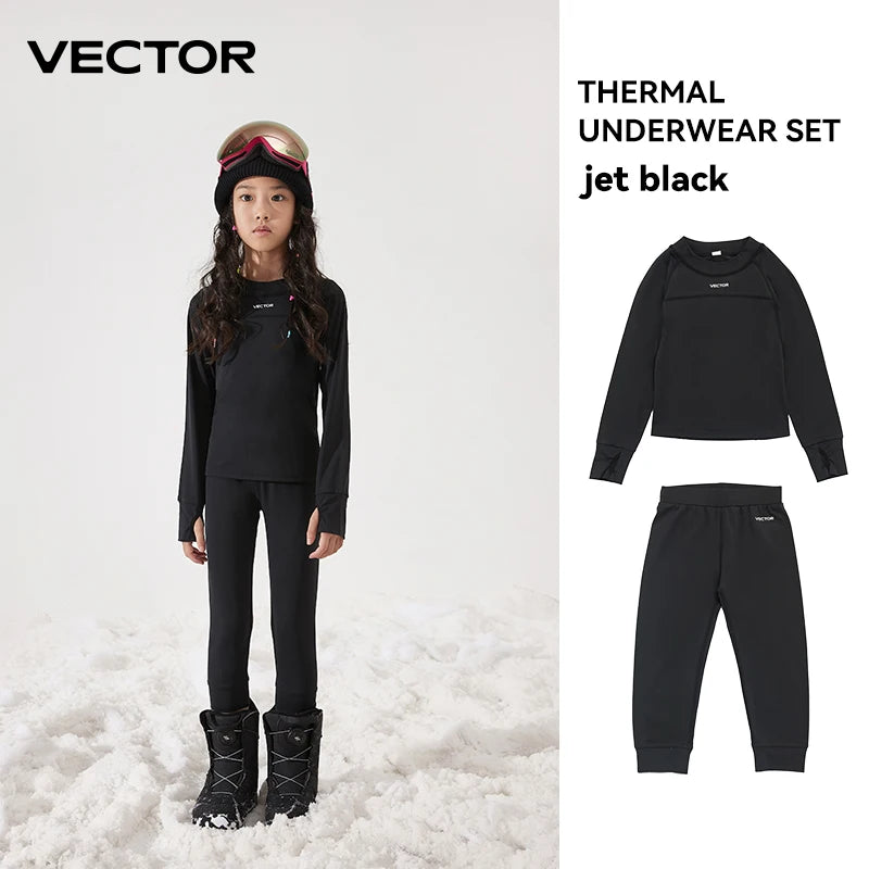 Girls Fleece Thermal Set | Quick Dry Fabric | Soft Stretch Fit | Youth Sizes