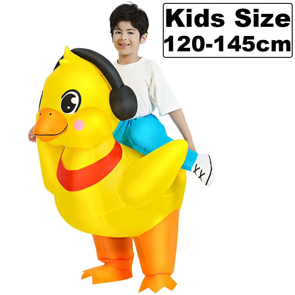 Inflatable Dinosaur Costume | Unisex Fit | Air Blown | Adult Youth Party Suit