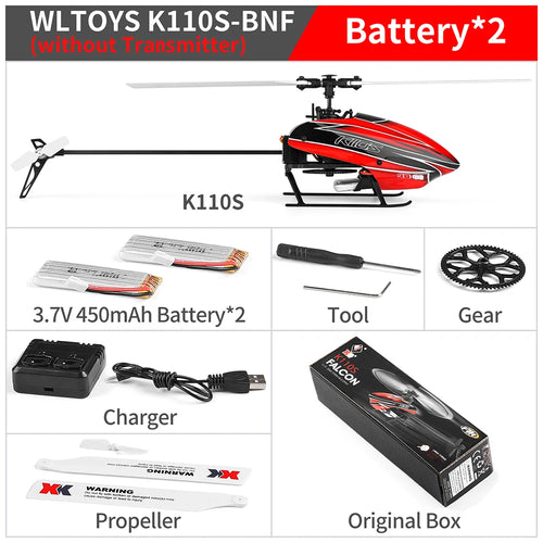 RC Wltoys XK K110S 6CH 3D 6G System Remote Control Toy Brushless Motor Toyland EU