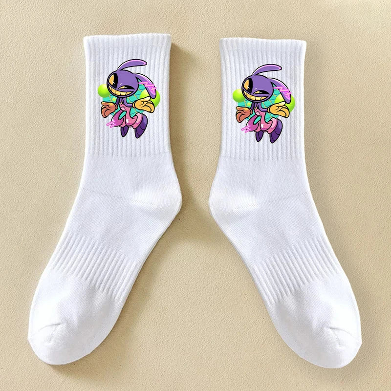 Crew Socks | Anime Print | Breathable Cotton | Unisex Youth