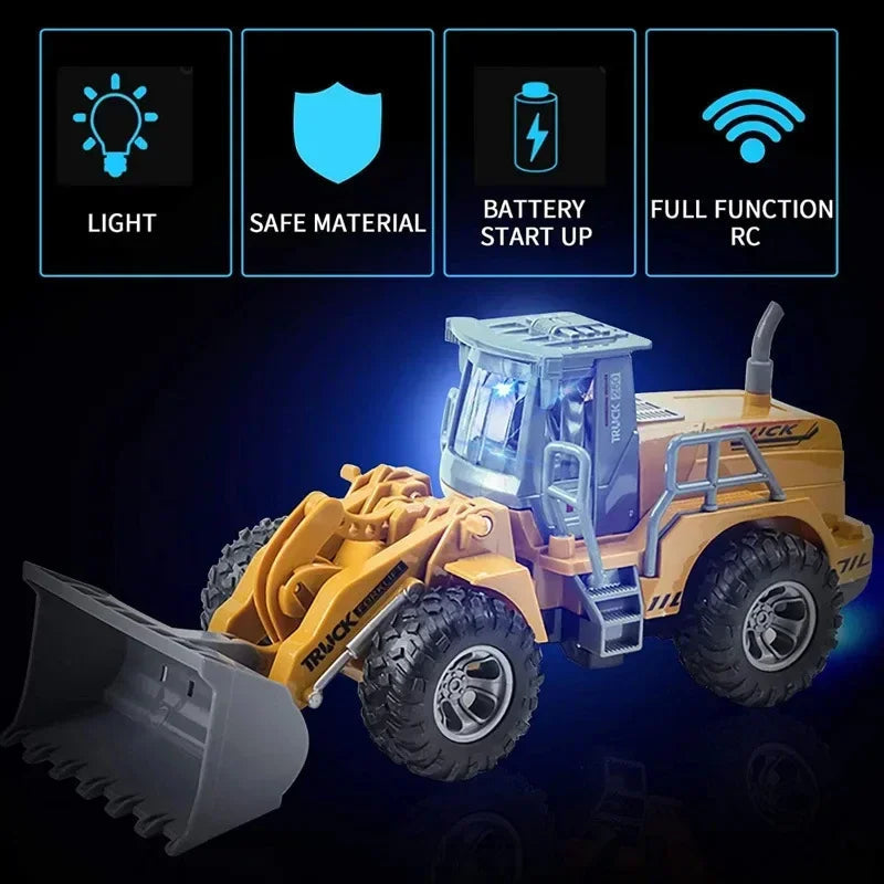 RC Cars Children Toys for Boys Remote Control Car Kids Toy Excavator Toyland EU