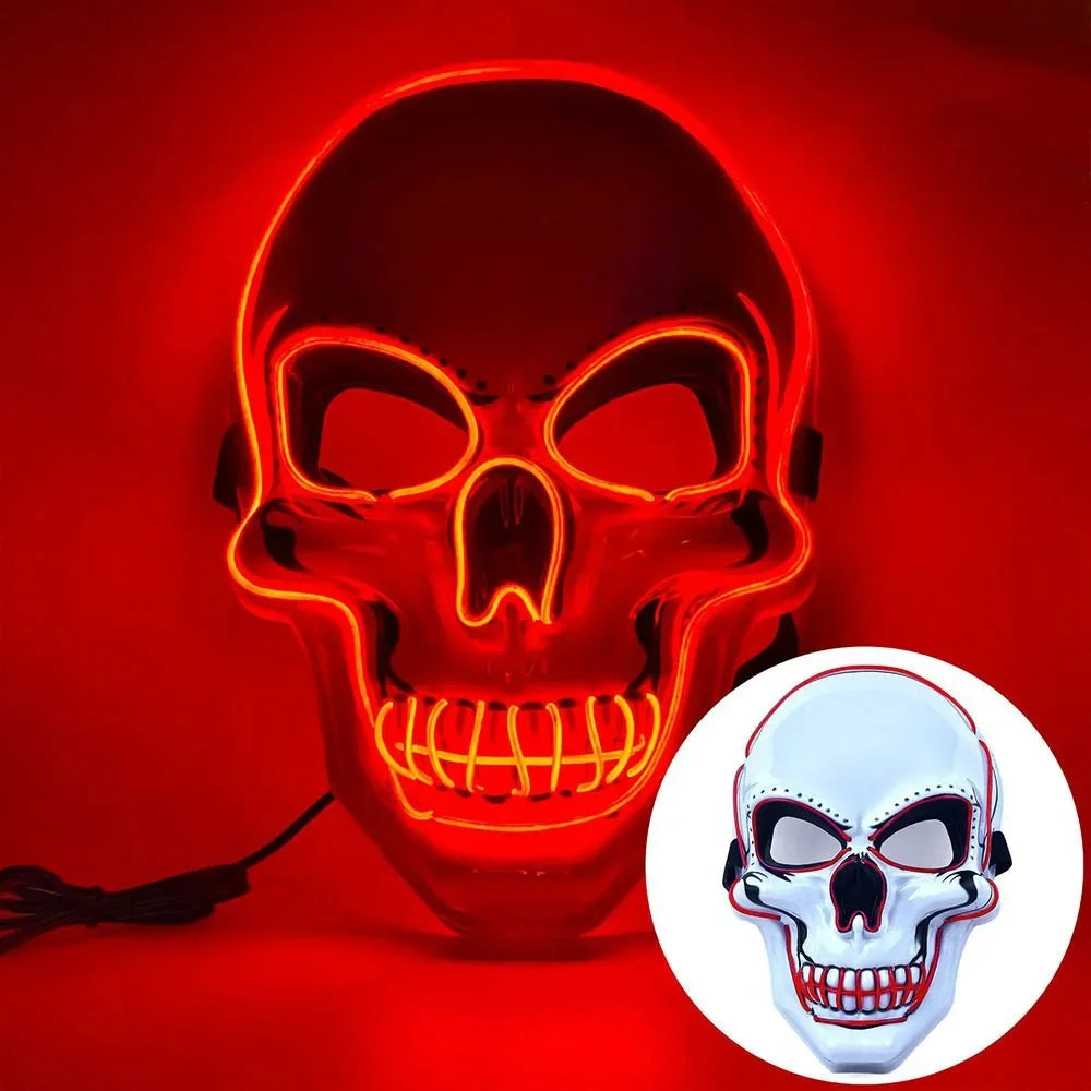 Luminous Skull Mask | Full Face | Adult Size | Halloween Party