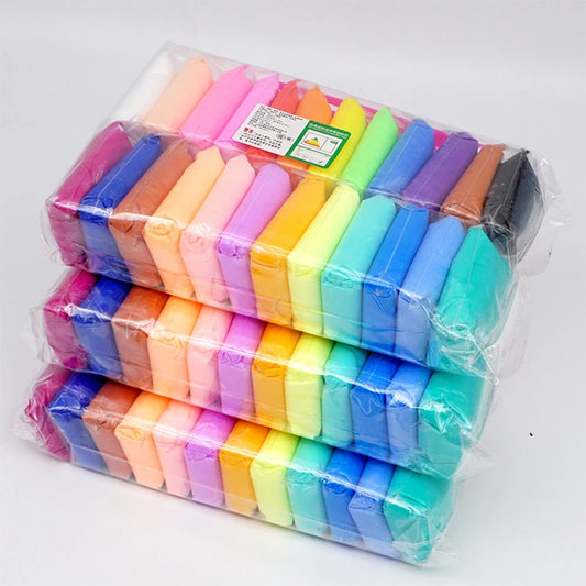 Vibrant 36-Color Air Dry Polymer Clay Set - Creative DIY Kit for Kids