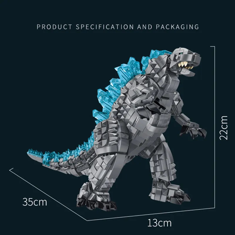 Creative Monster Godzilla Building Blocks with Mechanical Features - ToylandEU