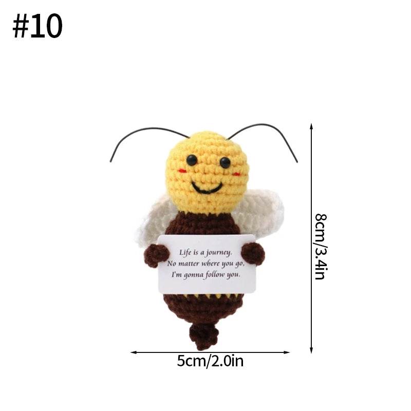 Positive Energy Bee Hug Pocket Doll Mini Handmade Gift - ToylandEU