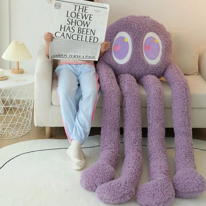 Giant Alien Monster Plush Throw Pillow With Long Arms