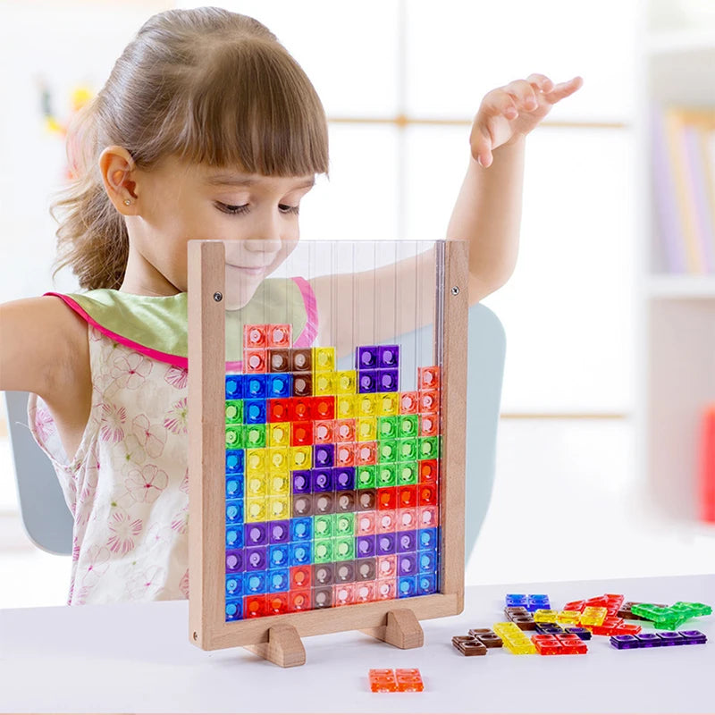Colorful 3D Wooden Tangram Math Puzzle Game for Children - ToylandEU