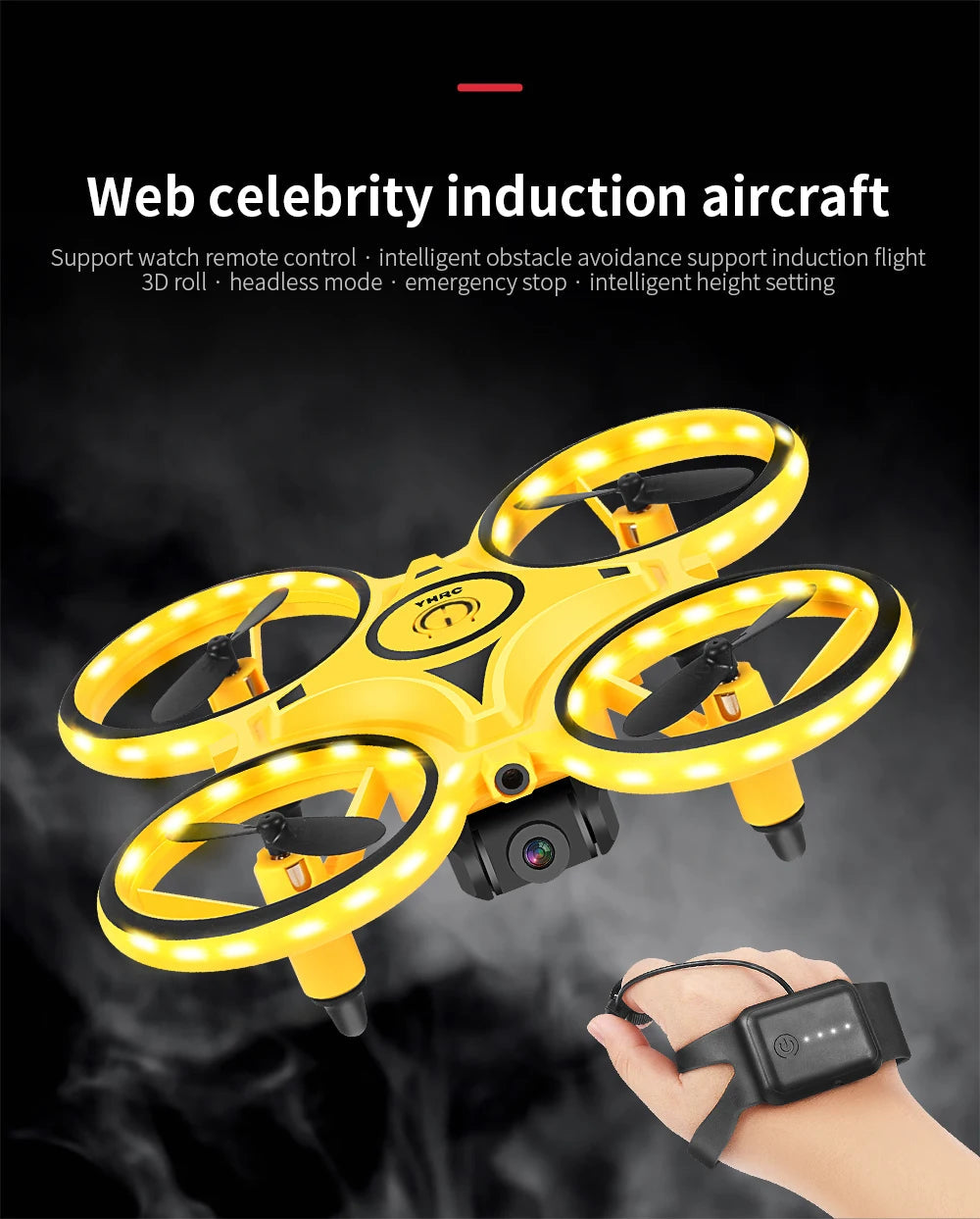 YH222 RC Drone Three In One Induction Helicopter HD Aerial Photography - ToylandEU