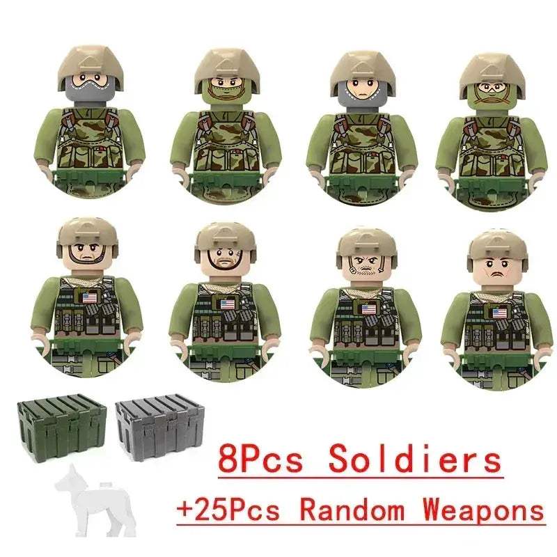 Lego Compatible Military Building Blocks Set With Figures - ToylandEU