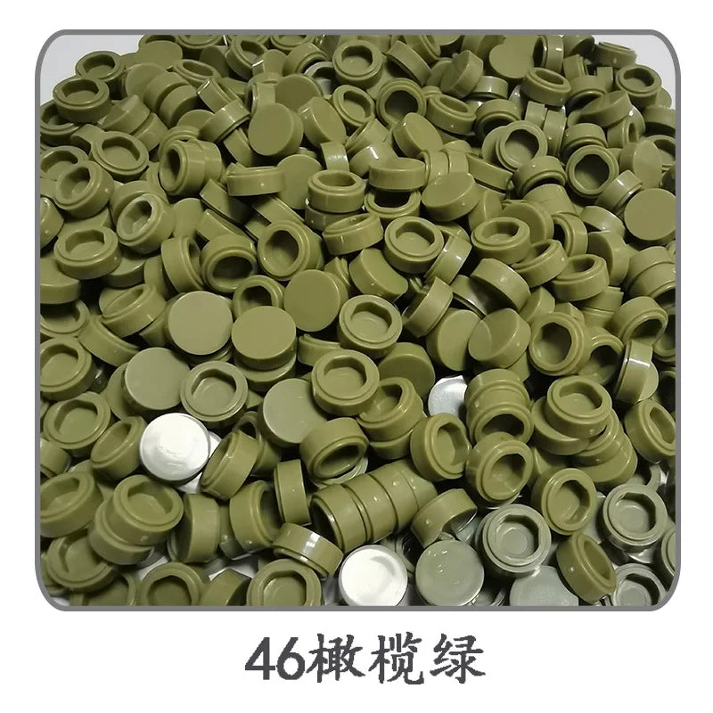 Small Particle Bricks | 1x1 Round Tiles | Compatible With Lego | MOC Builders