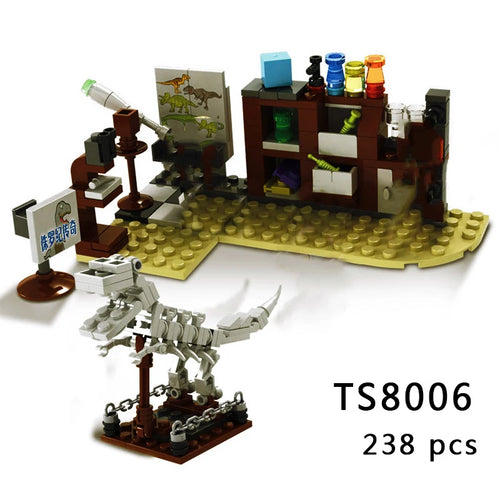 Jurassic World Dinosaur 3D Model Building Blocks Set White ToylandEU.com Toyland EU