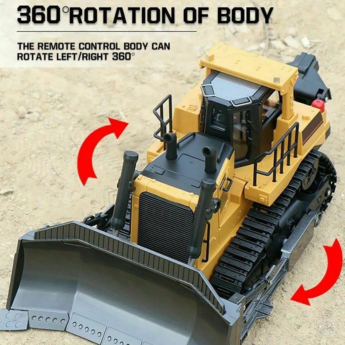 RC Bulldozer Front Loader Tractor Remote Control Truck